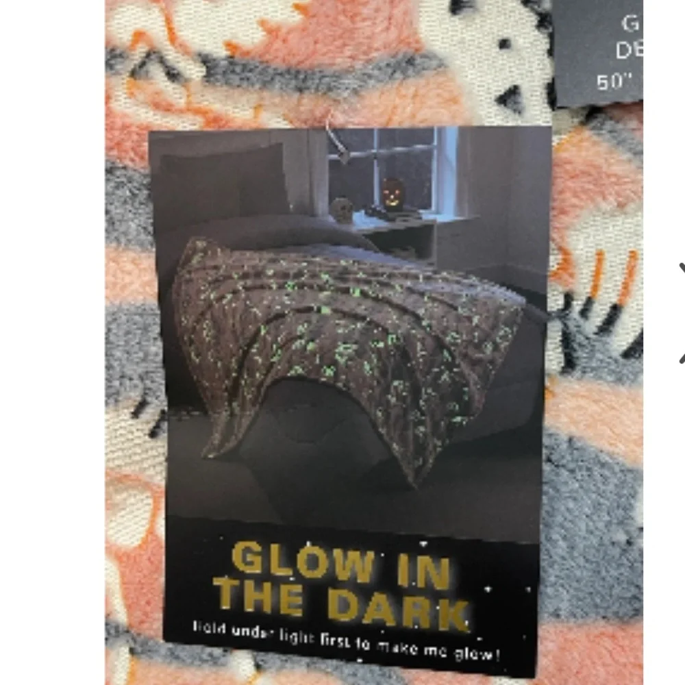 Glow in the Dark Halloween Blanket